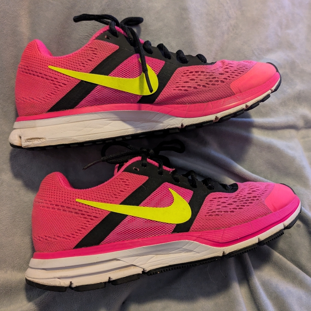 Nike Pegasus 30 Hot Pink Yellow and Black